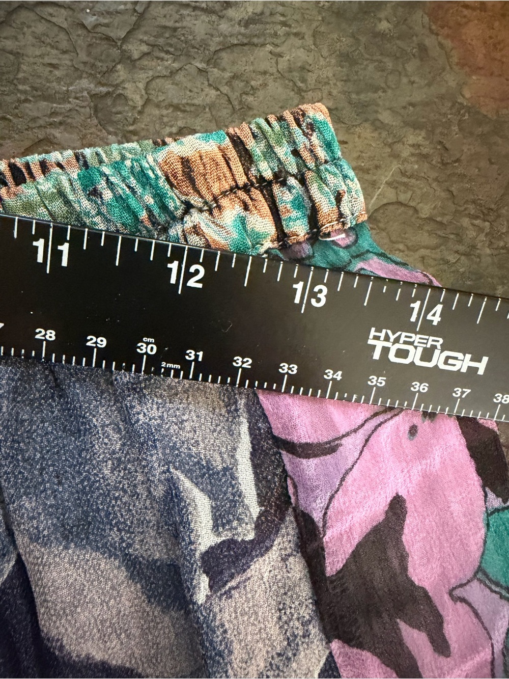 Young Threads elastic waist sz medium Patchwork Boho  squares Mini Skirt . Lined - Picture 12 of 14